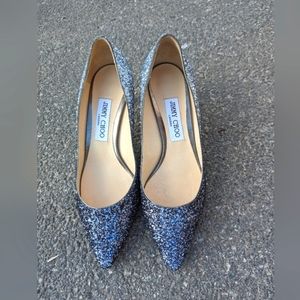 Jimmy Choo Romy 60 Ombré Glitter Pumps (Great pre-loved condition)